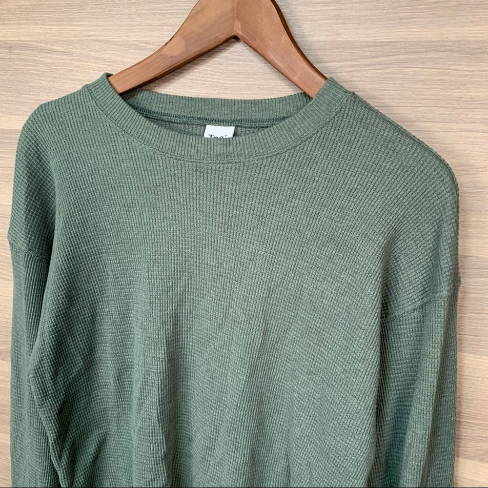 Tna Aritzia Alamo Cropped Thermal Long Sleeve XS - Picture 4 of 10